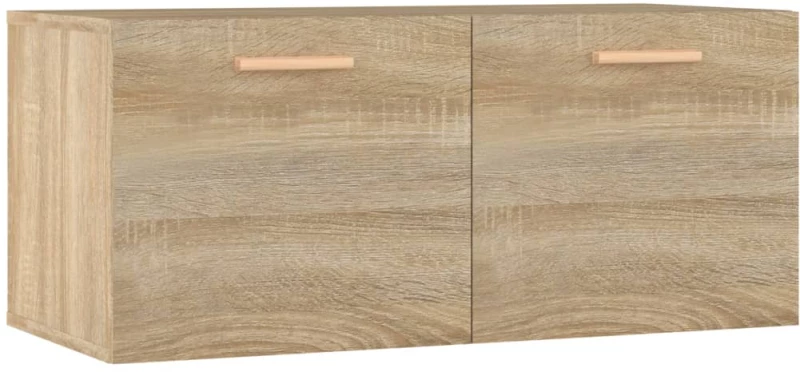 vidaXL Ντουλάπι Τοίχου Sonoma Δρυς 80x35x36,5 εκ. Επεξεργασμένο Ξύλο N/A Καφέ