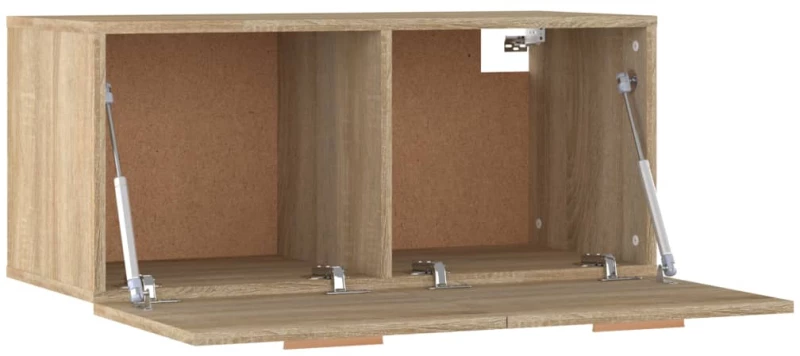 vidaXL Ντουλάπι Τοίχου Sonoma Δρυς 80x35x36,5 εκ. Επεξεργασμένο Ξύλο N/A Καφέ