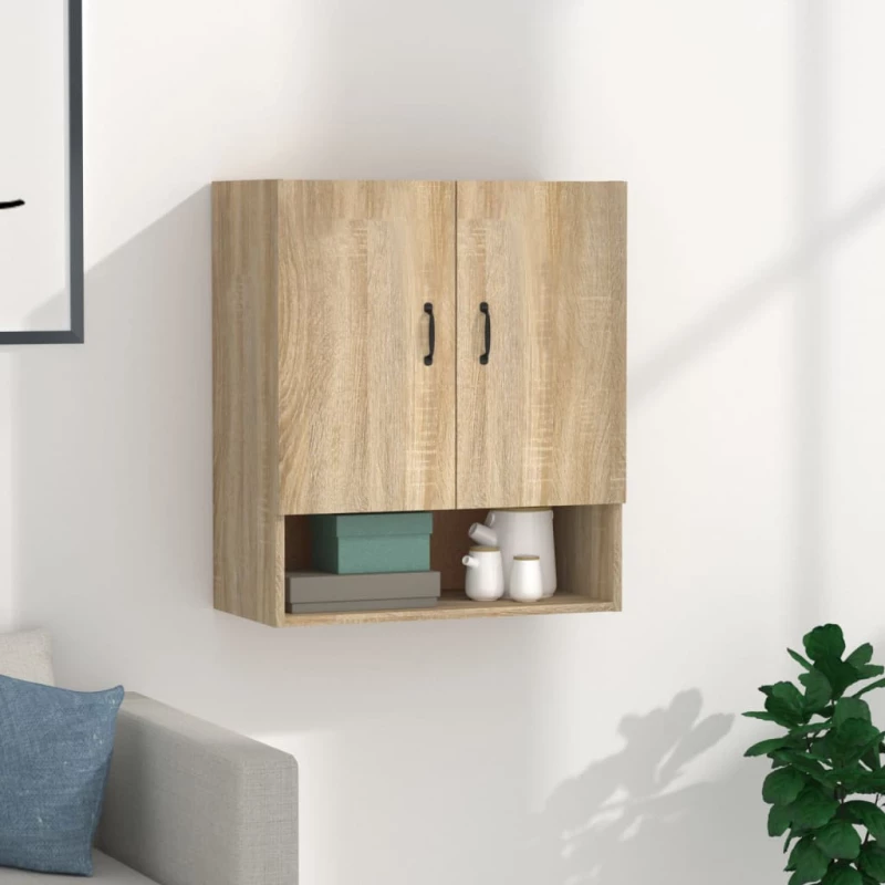 vidaXL Ντουλάπι Τοίχου Sonoma Δρυς 60x31x70 εκ. Επεξεργασμένο Ξύλο N/A Καφέ