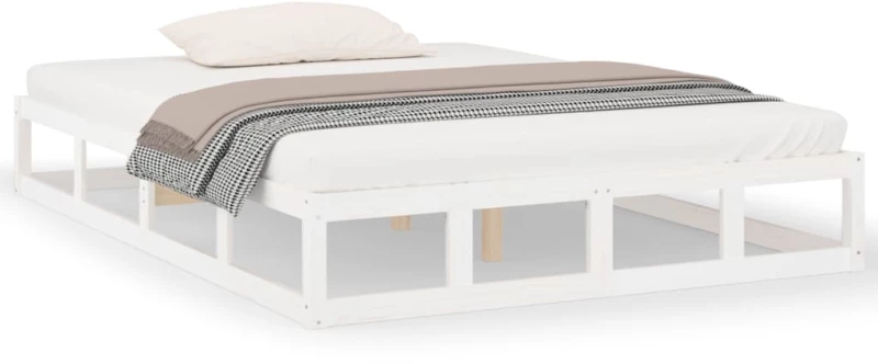 vidaXL Πλαίσιο Κρεβατιού Λευκό 120x190 εκ. Ξύλο 4FT Small Double 120 x 190 cm Λευκό