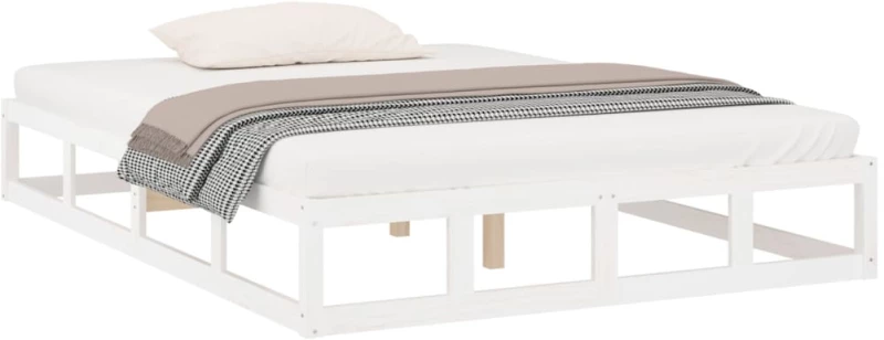 vidaXL Πλαίσιο Κρεβατιού Λευκό 120x190 εκ. Ξύλο 4FT Small Double 120 x 190 cm Λευκό