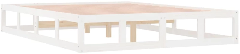 vidaXL Πλαίσιο Κρεβατιού Λευκό 120x190 εκ. Ξύλο 4FT Small Double 120 x 190 cm Λευκό