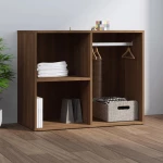 vidaXL Ντουλάπι Γυαλιστερό Καφέ Δρυς 80x40x65 εκ. Επεξεργασμένο Ξύλο N/A Καφέ