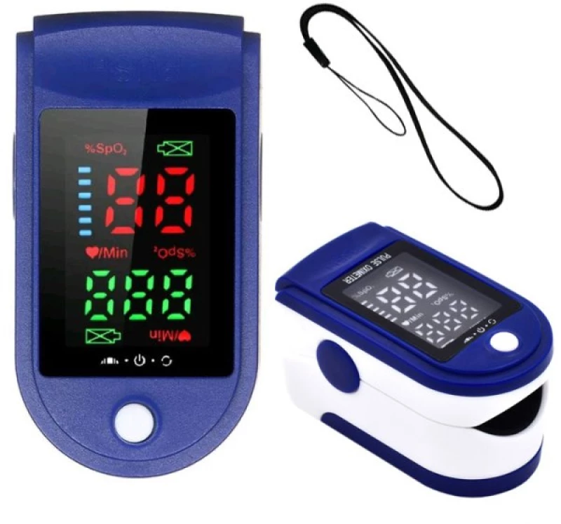Οξύμετρο δακτύλου με οθόνη LED - Fingertip pulse oximeter, SpO2/Heart rate sensor LK87