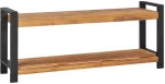 vidaXL Παγκάκι 120 εκ. από Μασίφ Ξύλο Teak 120 cm Λευκό