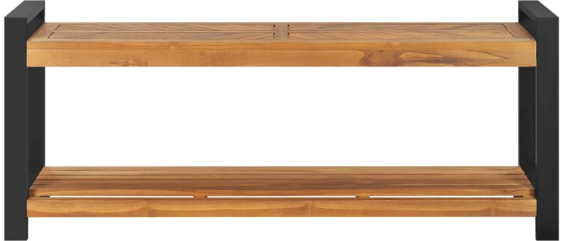 vidaXL Παγκάκι 120 εκ. από Μασίφ Ξύλο Teak 120 cm Λευκό