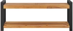 vidaXL Παγκάκι 120 εκ. από Μασίφ Ξύλο Teak 120 cm Λευκό