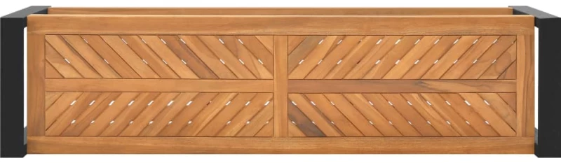 vidaXL Παγκάκι 120 εκ. από Μασίφ Ξύλο Teak 120 cm Λευκό