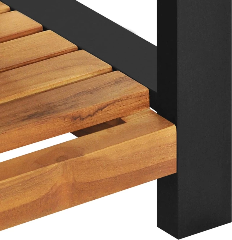 vidaXL Παγκάκι 120 εκ. από Μασίφ Ξύλο Teak 120 cm Λευκό