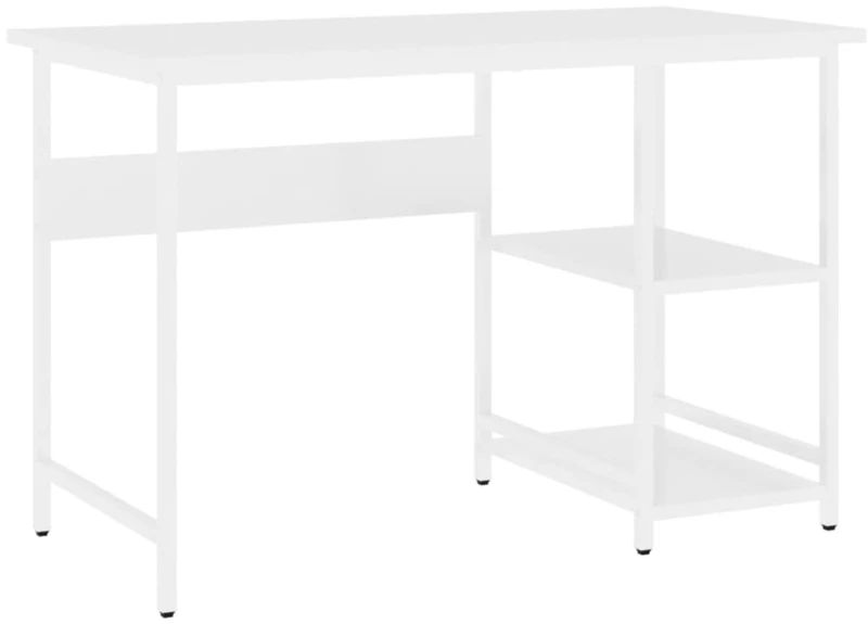vidaXL Γραφείο Υπολογιστή Λευκό 105 x 55 x 72 εκ. από MDF και Μέταλλο N/A Λευκό