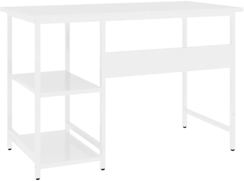 vidaXL Γραφείο Υπολογιστή Λευκό 105 x 55 x 72 εκ. από MDF και Μέταλλο N/A Λευκό