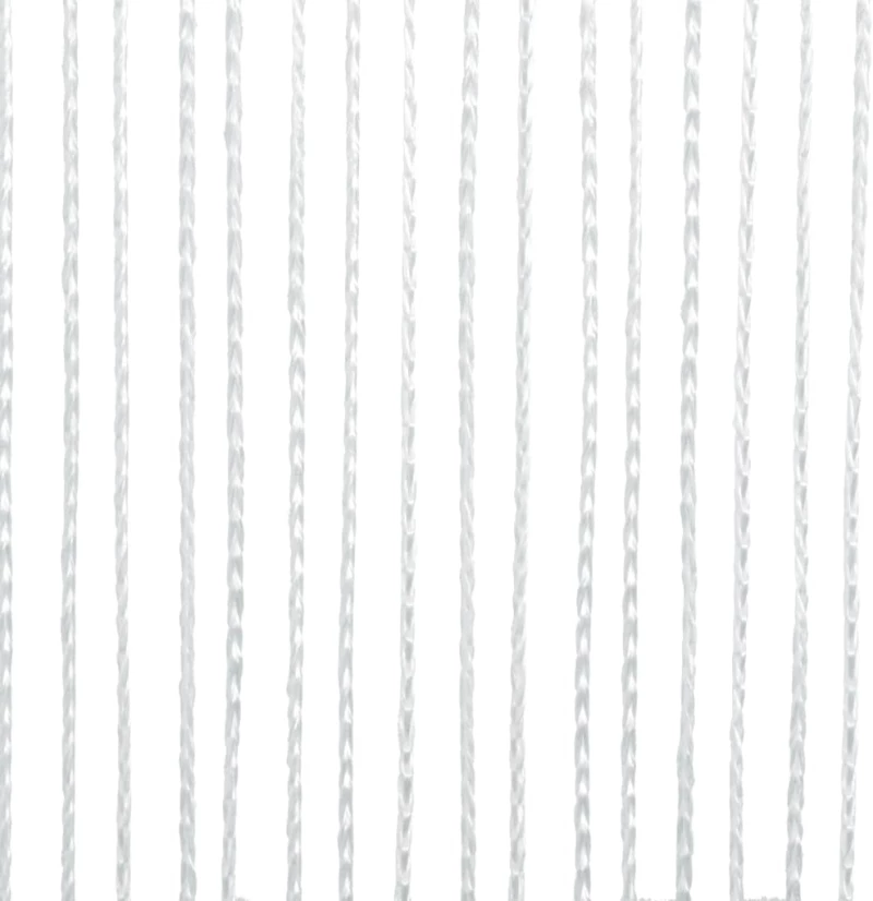 vidaXL Κουρτίνες με Κρόσσια 2 τεμ. Λευκές 100 x 250 εκ. 100 cm Λευκό