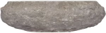 vidaXL Νιπτήρας Γκρι Ø40x12 εκ. Μαρμάρινος N/A Γκρι