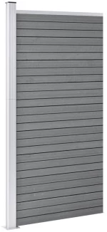 vidaXL Πάνελ Περίφραξης Γκρι 95 x 186 εκ. από WPC N/A Γκρι