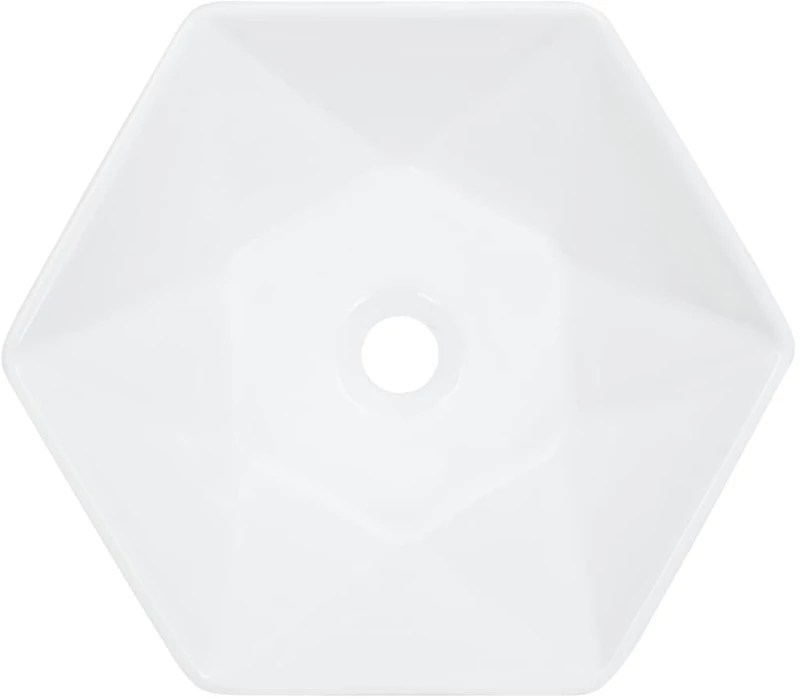 vidaXL Νιπτήρας Λευκός 41 x 36,5 x 12 εκ. Κεραμικός N/A Λευκό
