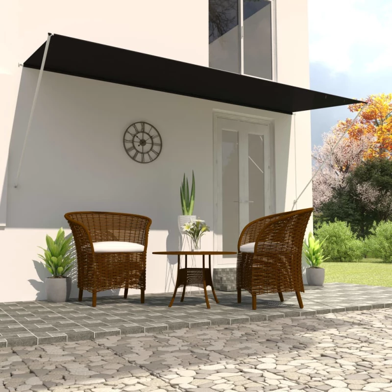 vidaXL Τέντα Συρόμενη Ανθρακί 400 x 150 εκ. 400 x 150 cm Ανθρακί