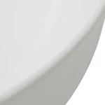 vidaXL Νιπτήρας Τριγωνικός Λευκός 50,5 x 41 x 12 εκ. Κεραμικός  Λευκό