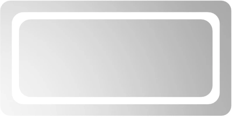 vidaXL Καθρέφτης Μπάνιου με LED 80x40 εκ. 80 x 40 cm Διαφανές