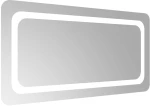 vidaXL Καθρέφτης Μπάνιου με LED 80x40 εκ. 80 x 40 cm Διαφανές