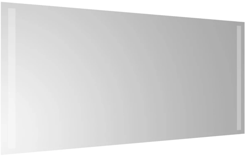 vidaXL Καθρέφτης Μπάνιου με LED 90x40 εκ. 90 x 40 cm Διαφανές