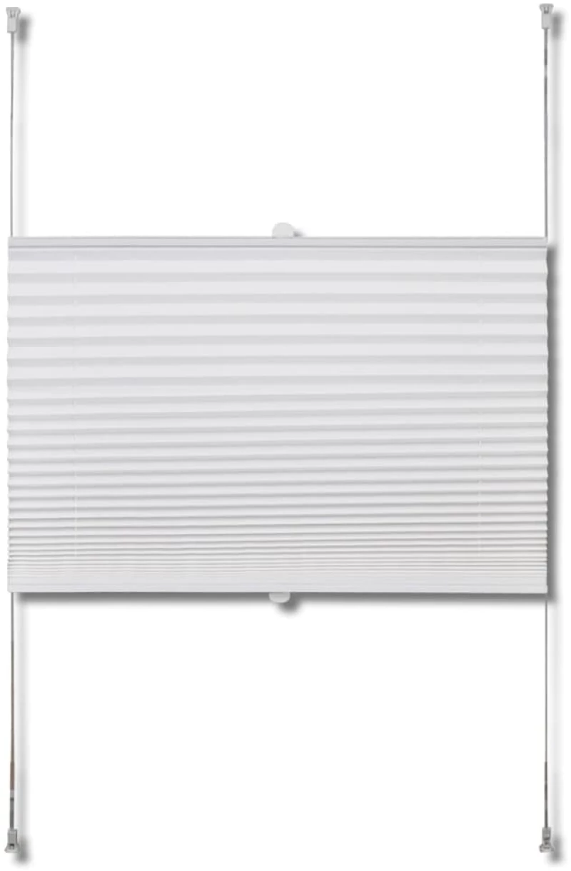 Πλισέ στόρι σκίασης 90 x 1125 cm Λευκό 90 x 125 cm Λευκό