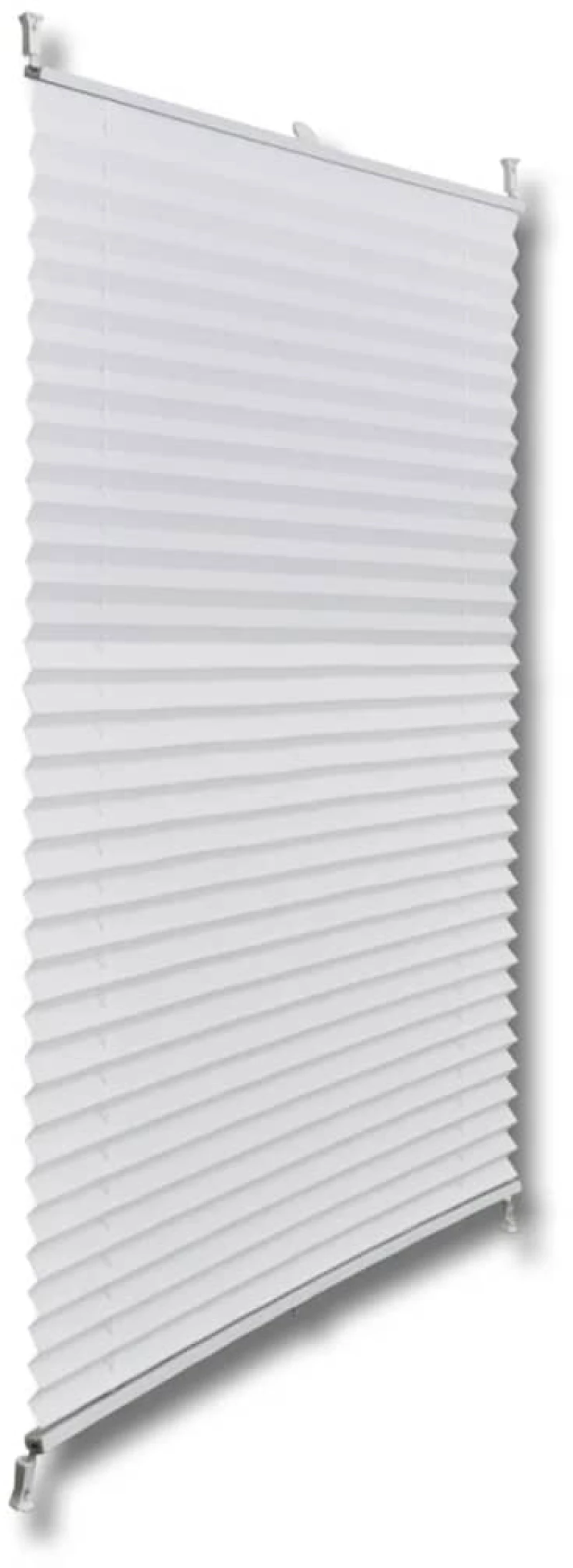 Πλισέ ρόλερ σκίασης 60x125cm Λευκό 60 x 125 cm Λευκό