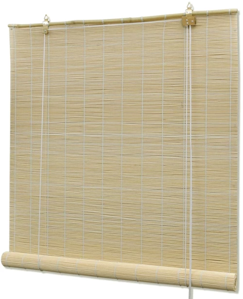 vidaXL Στόρι Σκίασης Ρόλερ Φυσικό Χρώμα 100 x 220 εκ. από Μπαμπού 100 x 220 cm Καφέ