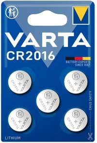 VARTA μπαταρία λιθίου CR2016, 3V, 5τμχ