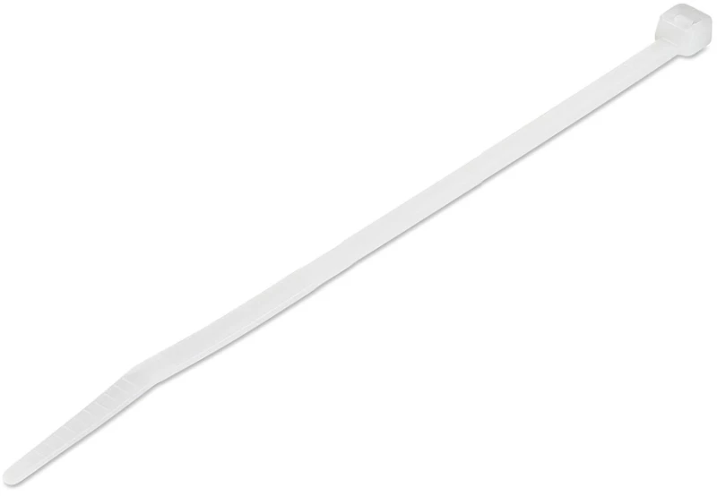 POWERTECH δεματικά καλωδίων TIES-055, 300x4.8mm, λευκά, 100τμχ