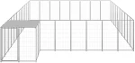 vidaXL Σπιτάκι Σκύλου Ασημί 25,41 μ² Ατσάλινο 25.41 m² Ασήμι