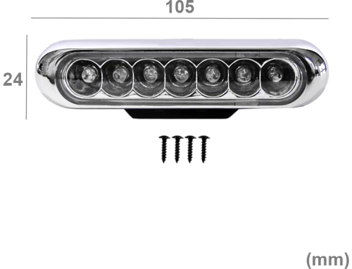 ΠΡΟΒΟΛΕΙΣ DAYLIGHT LED ΜΠΛΕ 12V