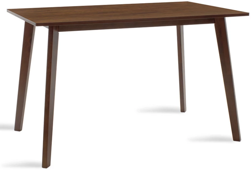 Τραπέζι Benson pakoworld MDF με καπλαμά  χρώμα καρυδί 120x75x75εκ