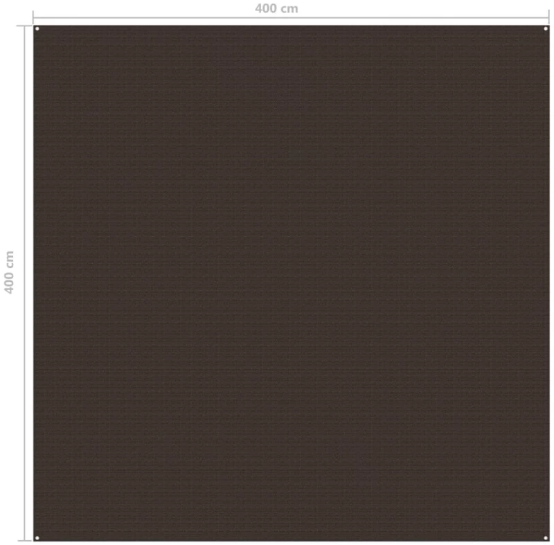 vidaXL Χαλί Σκηνής Καφέ 400 x 400 εκ. 400 x 400 cm