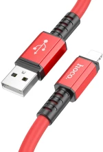 Καλώδιο Σύνδεσης Hoco X85 Strength USB σε Lightning 2.4A Κόκκινο 1m Υψηλής Αντοχής