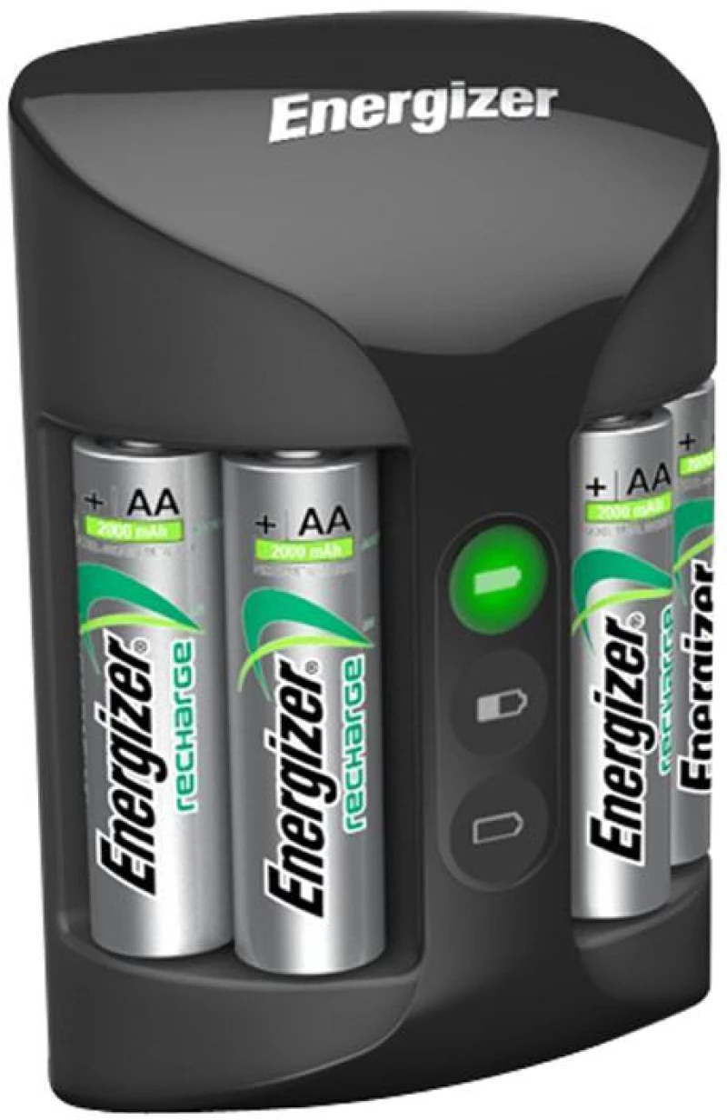 Φορτιστής Μπαταριών Energizer ACCU Recharge PRO για AA/AAA με 4 ΑΑ 2000mAh Μπαταρίες