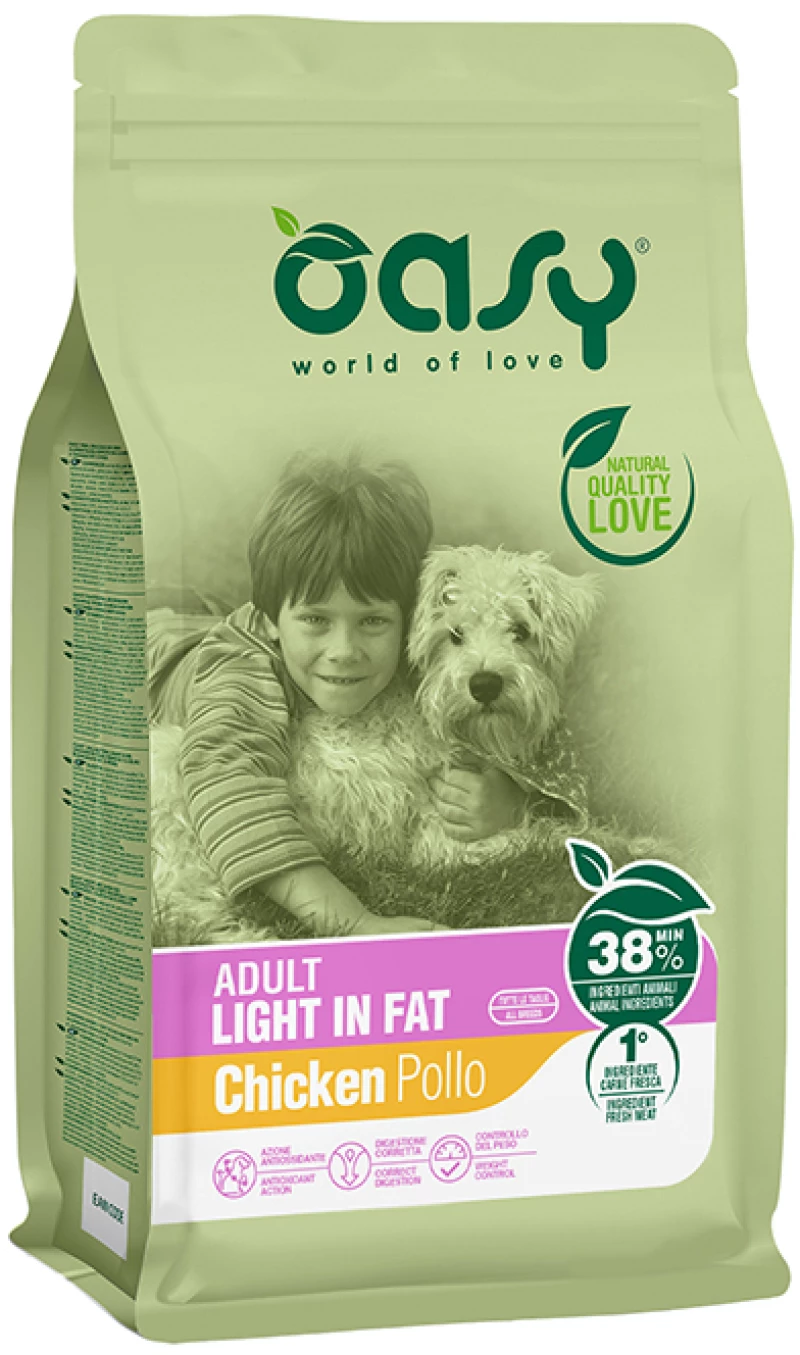 Oasy Dry Dog Adult LIght in Fat 3kg