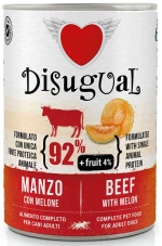 Υγρή τροφή Σκύλου Disugual Fruit Βοδινό με Πεπόνι 6x400gr