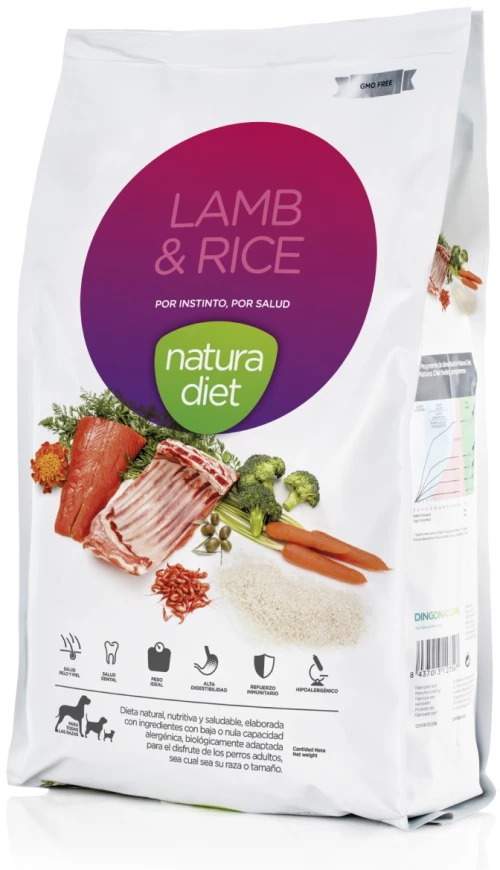 Natura Diet Lamb & Rice 500gr