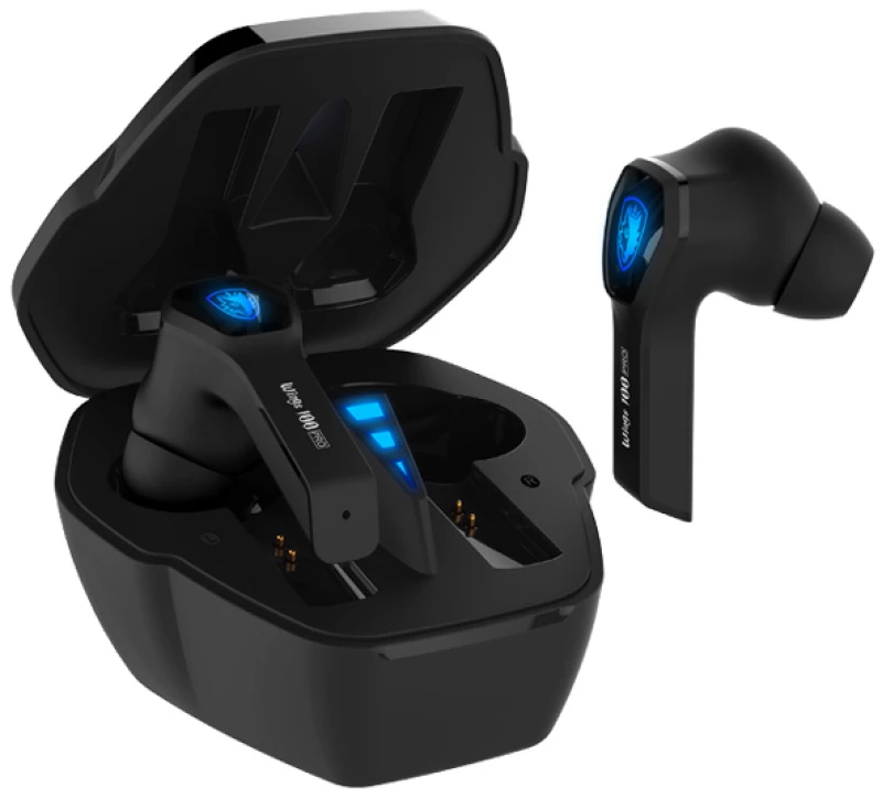SADES gaming earphones Wings 100 Pro  θήκη φόρτισης True Wireless  μαύρα