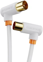 CABLETIME καλώδιο TV M σε TV F 90 Degree AV101  75OHM  3m  λευκό