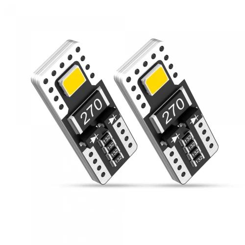 NOVSIGHT T10 LED 12V 2 SMD 2835 CANBUS 100LM 2W ψυχρό λευκό 6000K 2 τεμάχια