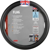 Lampa ΚΑΛΥΜΜΑ ΤΙΜΟΝΙΟΥ ΦΟΡΤΗΓΟΥ FLAG ENGLAND ΜΑΥΡΟ ΜΕ ΣΗΜΑΙΑ ΑΓΓΛΙΑΣ (L) 46-48 cm LAMPA - 1 TEM. L9781.2