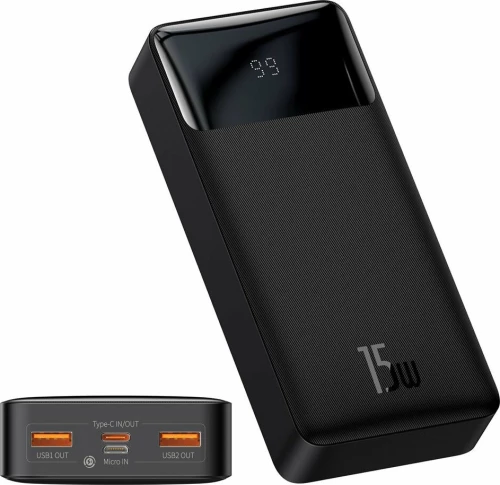 Baseus Bipow 15W 20000mAh Μαύρο
