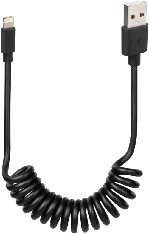 Lampa ΚΑΛΩΔΙΟ ΦΟΡΤΙΣΗΣ & ΜΕΤΑΦΟΡΑΣ ΔΕΔΟΜΕΝΩΝ 3000mA USB>APPLE 8 PIN ΣΠΙΡΑΛ 22>100cm SILVER LINE L3870.1/T