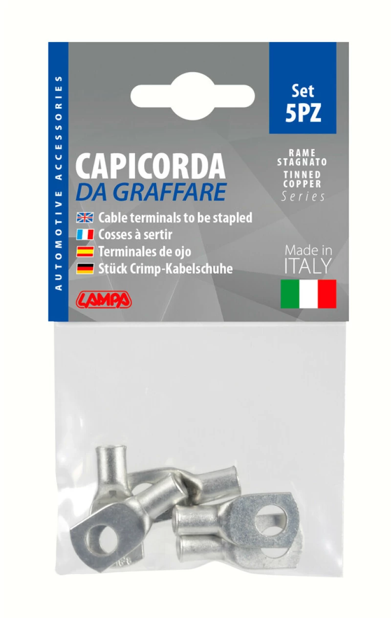 Lampa ΑΚΡΟΔΕΚΤΕΣ ΚΑΛΩΔΙΩΝ ΜΠΑΤΑΡΙΑΣ 35 MM² ΜΕ ΤΡΥΠΑ 10MM 5ΤΕΜ L6991.8