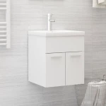 vidaXL Ντουλάπι Νιπτήρα Λευκό 41 x 38,5 x 46 εκ. από Μοριοσανίδα N/A Λευκό