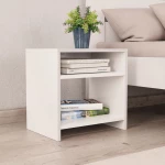 vidaXL Κομοδίνο Λευκό 40 x 30 x 40 εκ. από Μοριοσανίδα N/A Λευκό