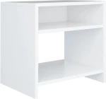vidaXL Κομοδίνο Λευκό 40 x 30 x 40 εκ. από Μοριοσανίδα N/A Λευκό