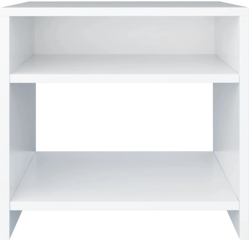 vidaXL Κομοδίνο Λευκό 40 x 30 x 40 εκ. από Μοριοσανίδα N/A Λευκό