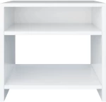 vidaXL Κομοδίνο Λευκό 40 x 30 x 40 εκ. από Μοριοσανίδα N/A Λευκό